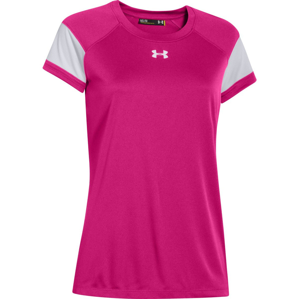 Under Armour Women's Tropic Pink Zone S/S T-Shirt