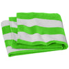 Port Authority Bright Lime Value Cabana Stripe Beach Towel