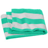 Port Authority Bright Seafoam Value Cabana Stripe Beach Towel