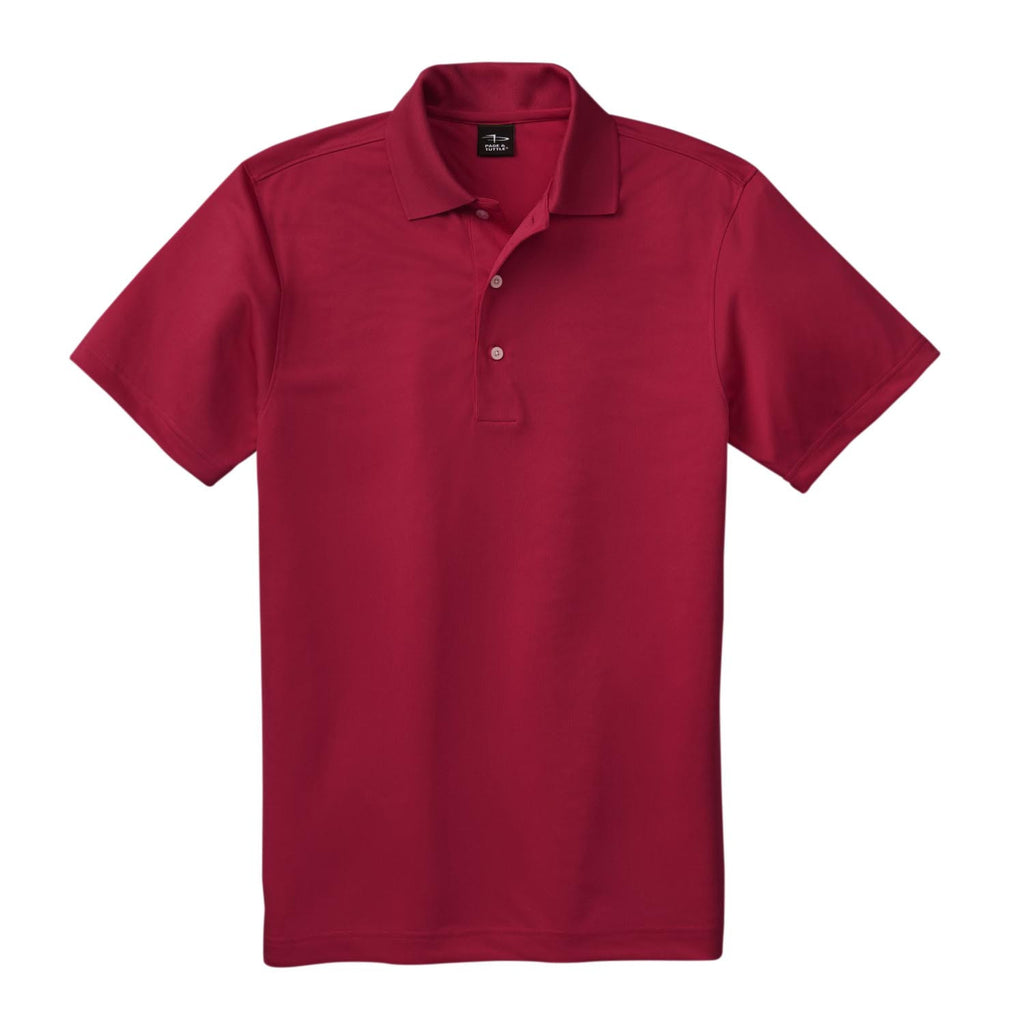 Page and Tuttle Men's Classic Red Jersey Polo