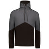 Russell Men's Stealth/Black Legend Hooded Pullover