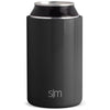 Simple Modern Shiny Midnight Black Ranger Can Cooler - Standard