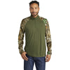 Russell Outdoors Men's Olive Drab Green/ Realtree Edge Realtree Colorblock Performance Quarter Zip