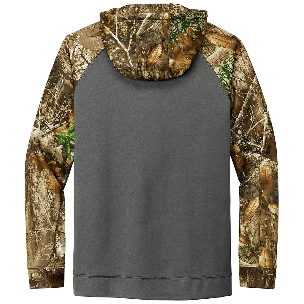 Russell Outdoors Men's Magnet/ Realtree Edge Realtree Performance Colorblock Full Zip Hoodie