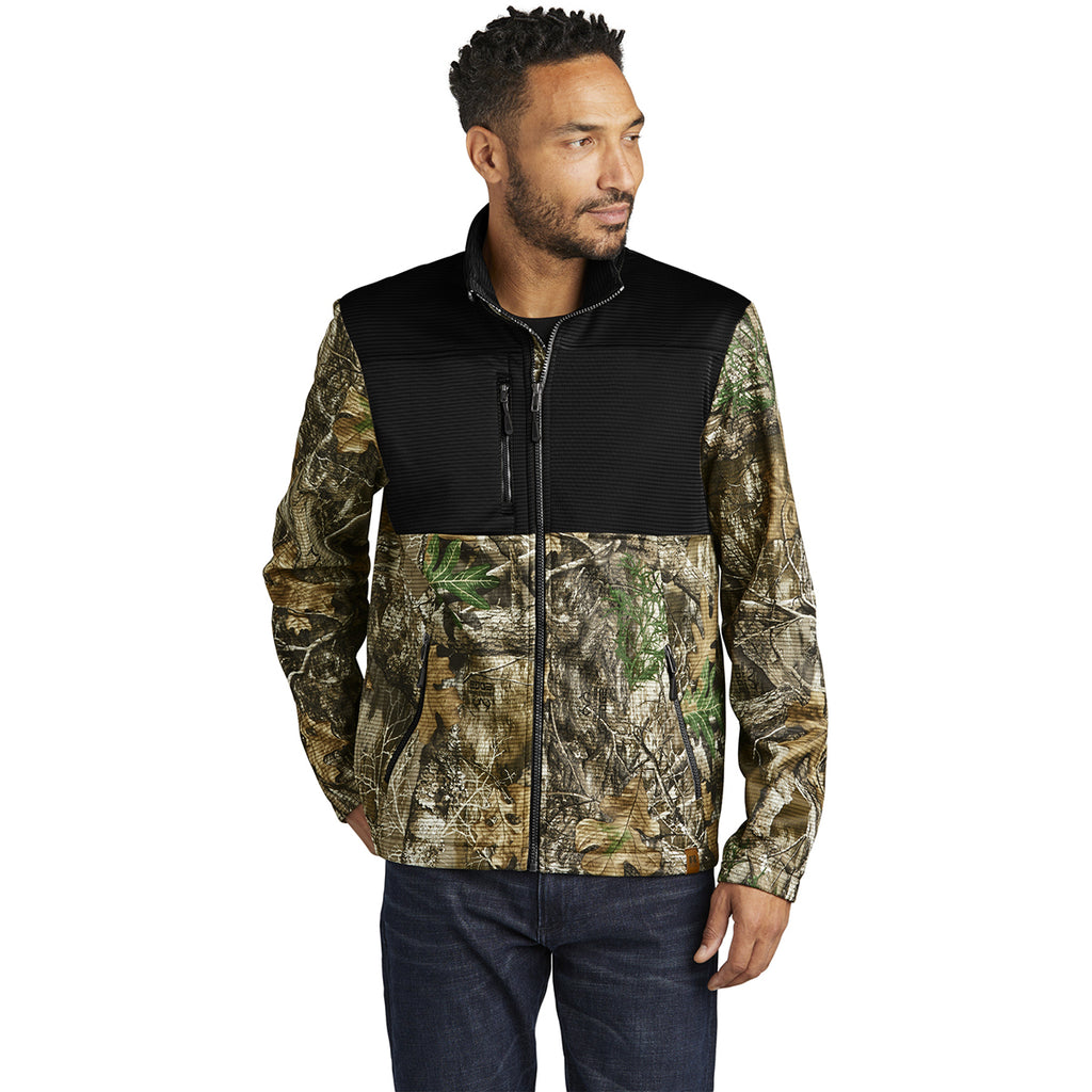 Russell Outdoors Men's Deep Black/ Realtree Edge Realtree Atlas Colorblock Soft Shell