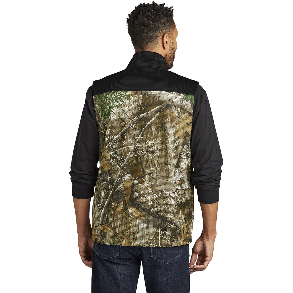 Russell Outdoors Men's Deep Black/ Realtree Edge Realtree Atlas Colorblock Soft Shell Vest