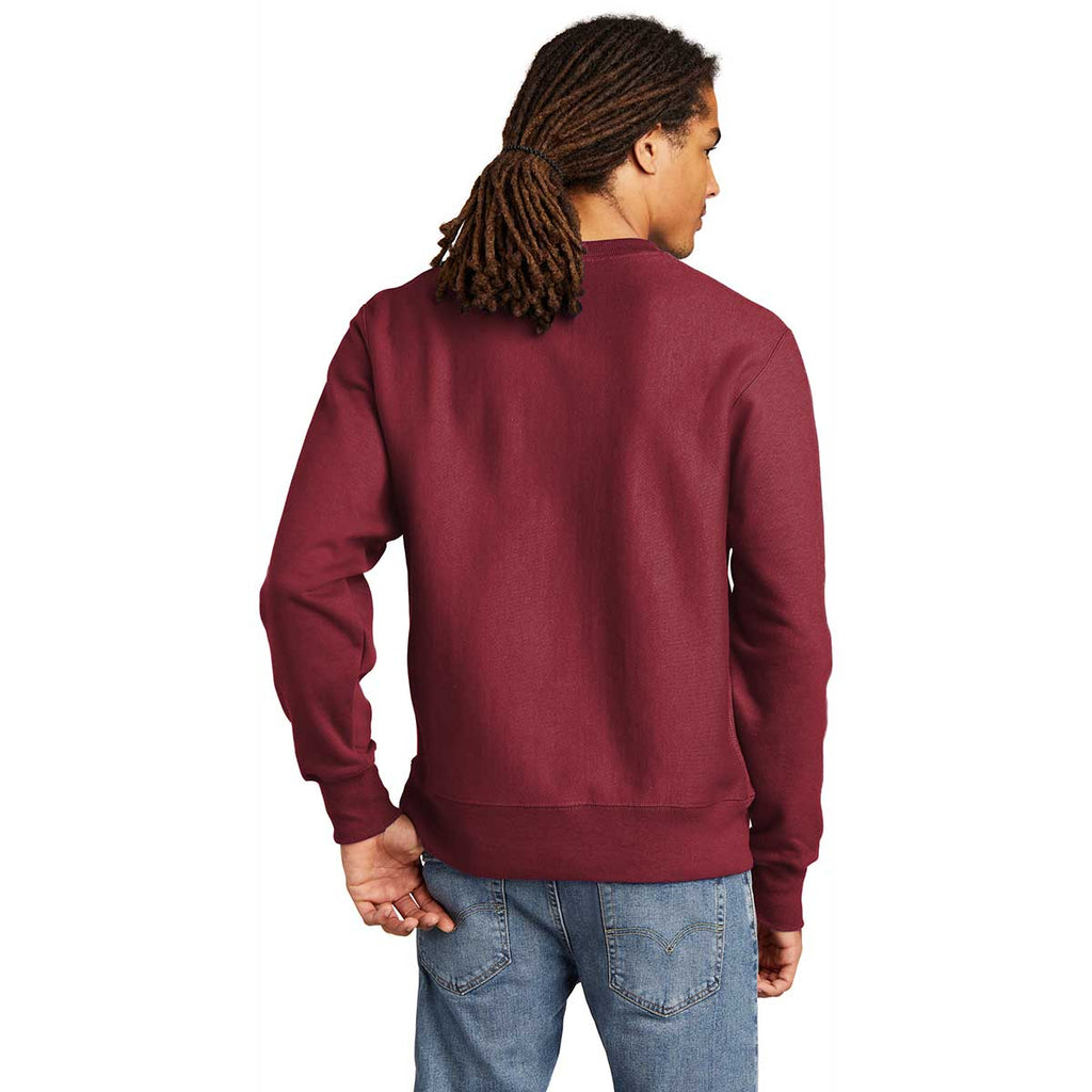 Champion Men's Cardinal Reverse Weave Crewneck Sweatshirt