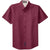 Port Authority Men's Burgundy/Light Stone Short Sleeve Easy Care Shirt