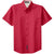 Port Authority Men's Red/Light Stone Short Sleeve Easy Care Shirt