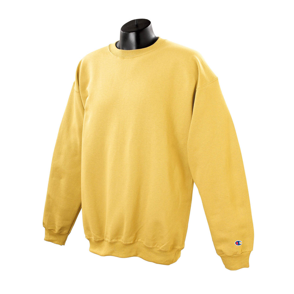 Champion Men's Yellow Crewneck Sweatshirt