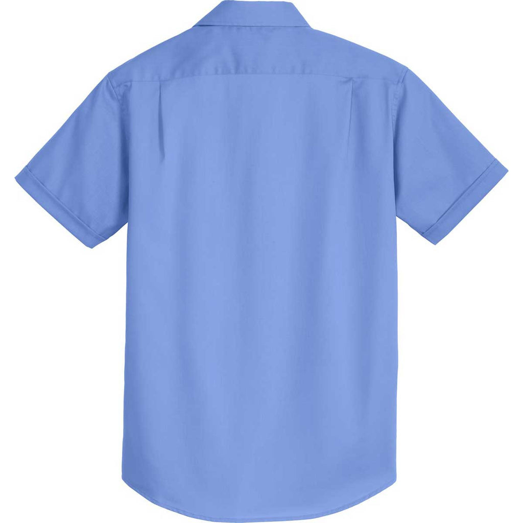 Port Authority Men's Ultramarine Blue Short Sleeve SuperPro Twill Shirt