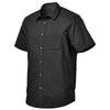 Stormtech Men's Black/Carbon Skeena Short Sleeve Shirt