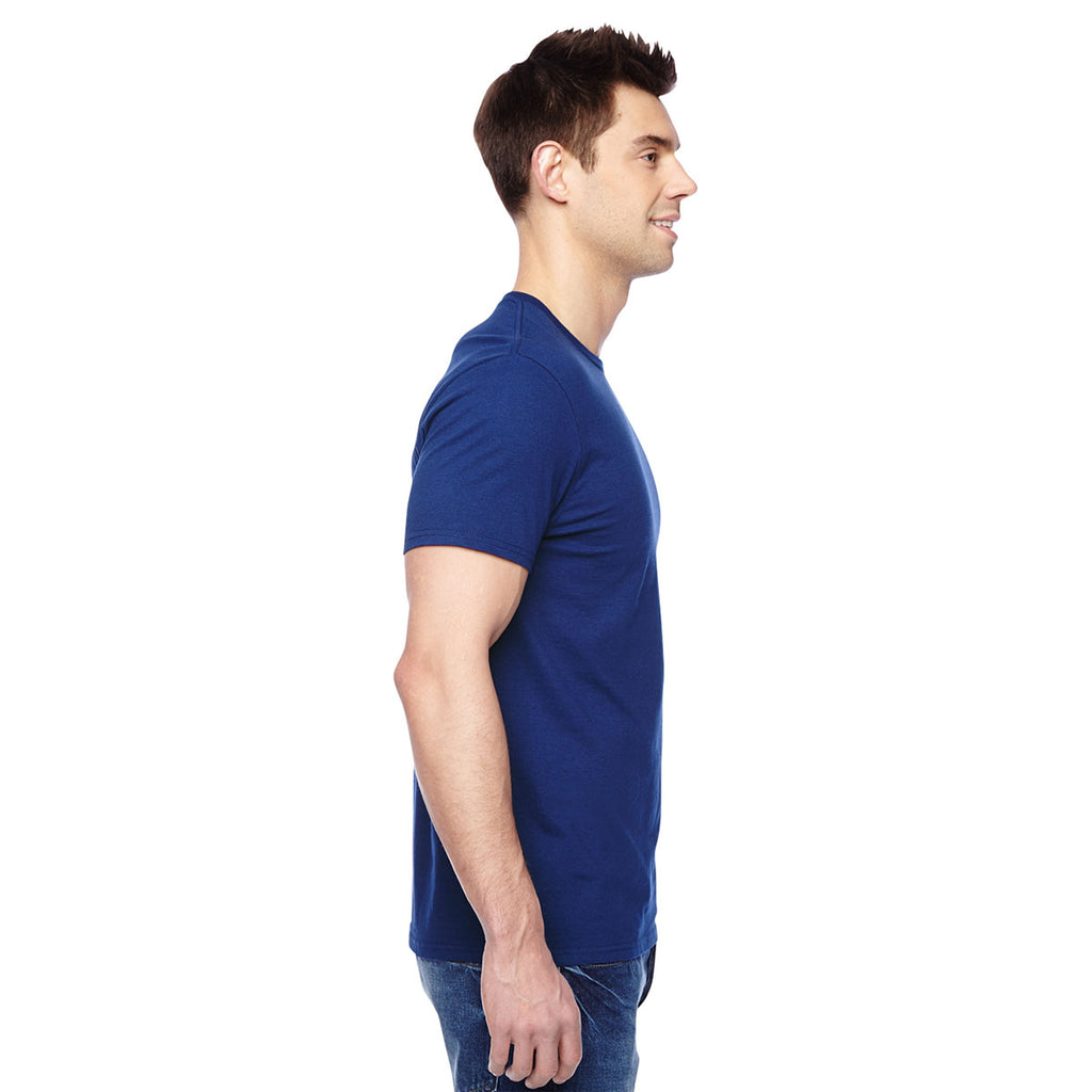 Fruit of the Loom Men's Admiral Blue 4.7 oz. Sofspun Jersey Crew T-Shirt