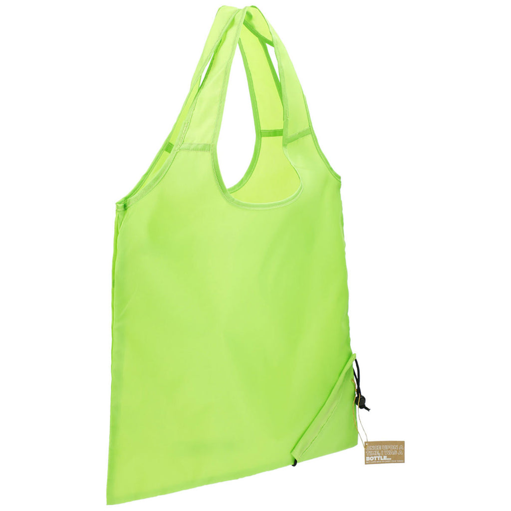 Bullet Lime Bungalow RPET Foldable Shopper Tote