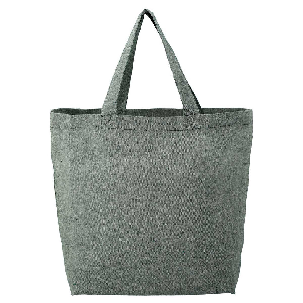 Bullet Dark Green Recycled 5oz Cotton Twill Grocery Tote