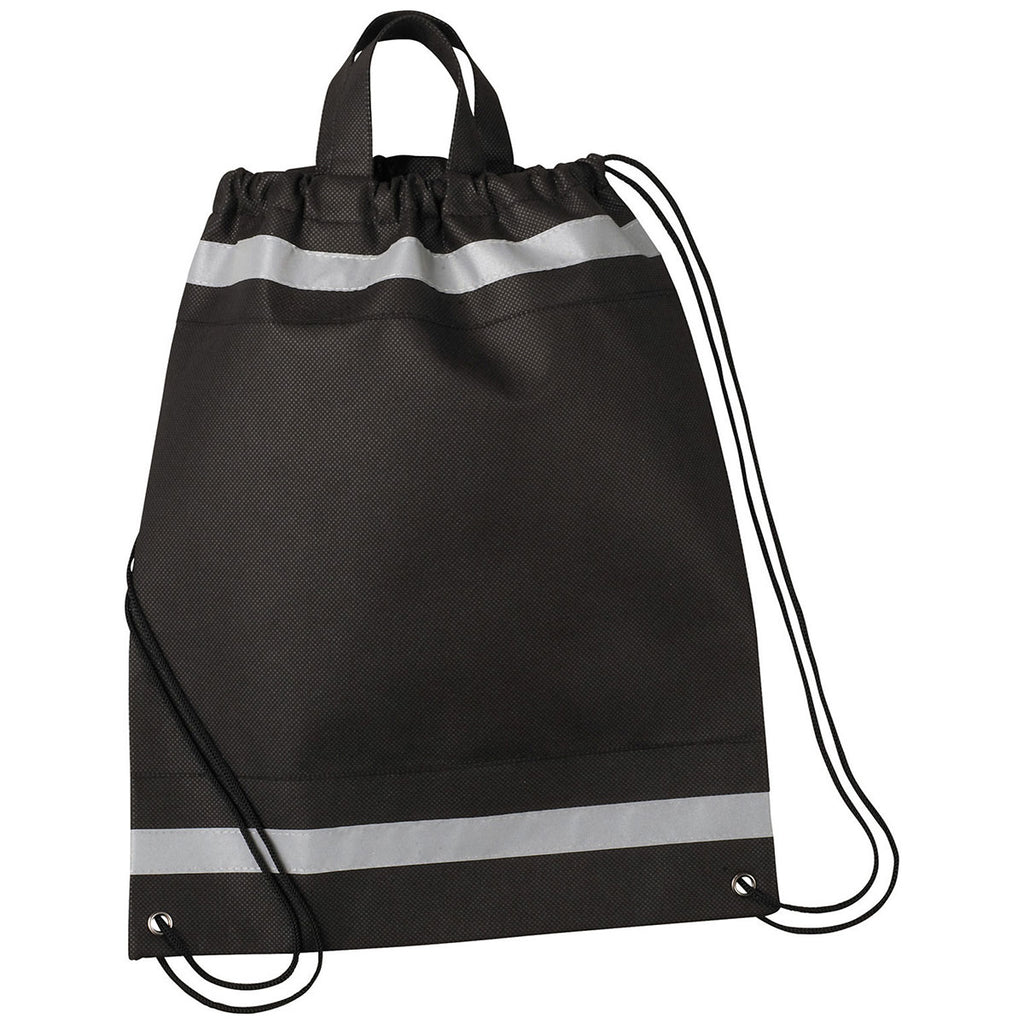 Bullet Black Small Non-Woven Drawstring Bag