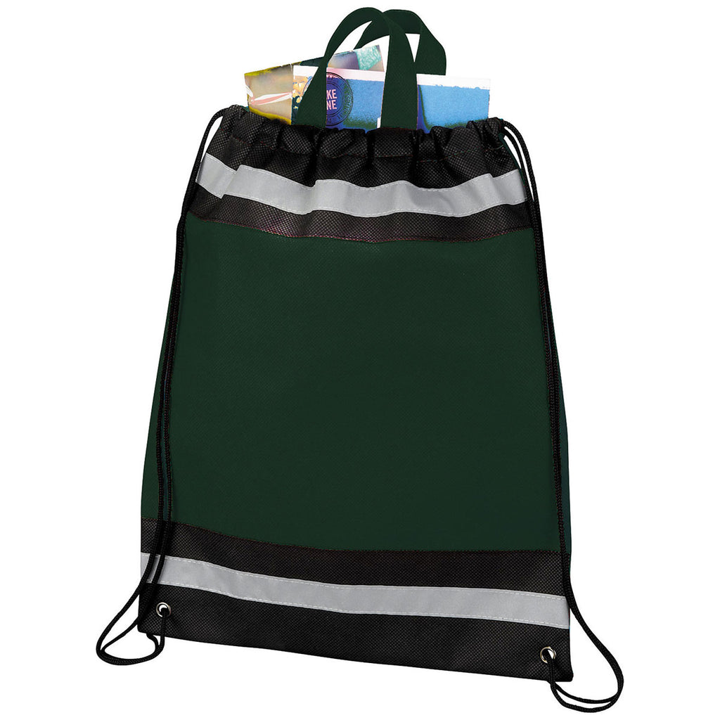 Bullet Hunter Green Small Non-Woven Drawstring Bag