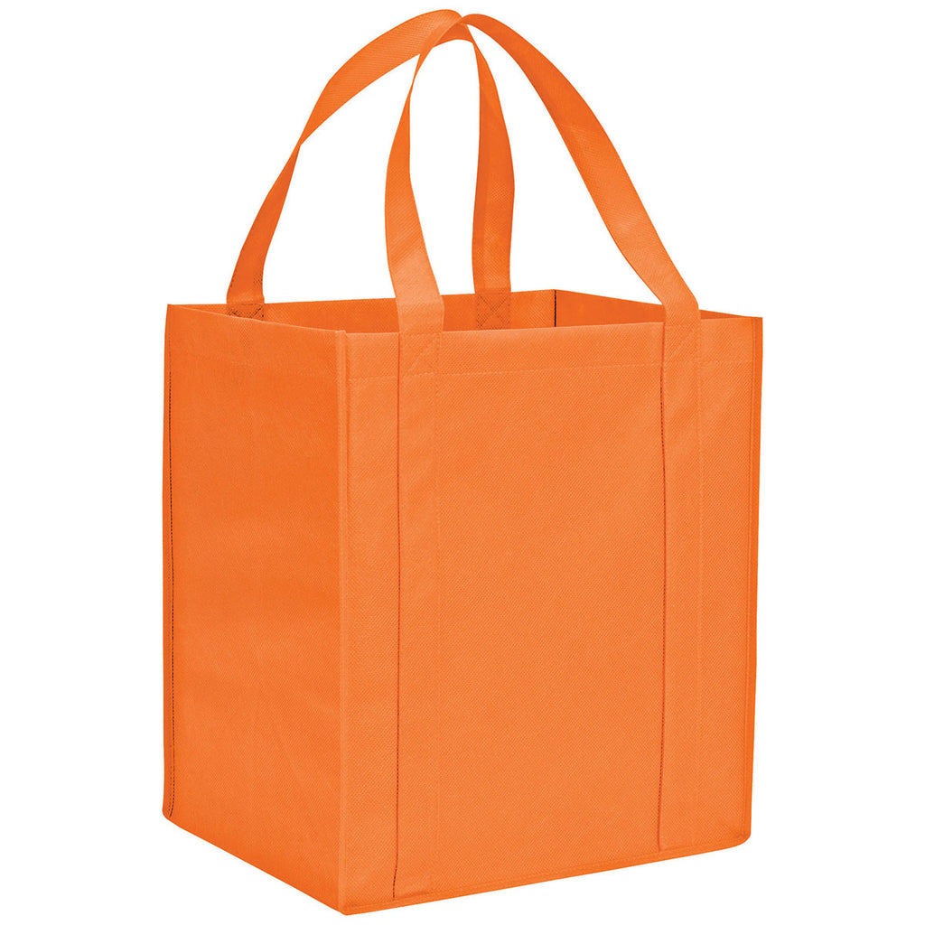 Bullet Orange Hercules Non-Woven Grocery Tote