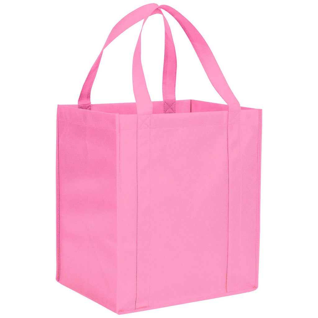 Bullet Pink Hercules Non-Woven Grocery Tote