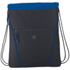 Bullet Black with Blue Trim Raven Drawstring Bag