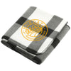 Bullet White/Black Buffalo Plaid Fleece Blanket