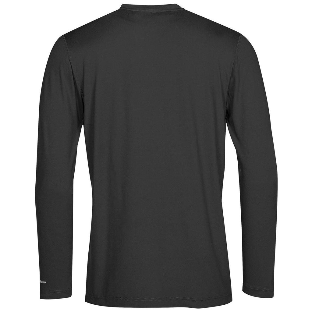 Stormtech Men's Carbon Melange Lotus H2X-Dry Long Sleeve Performance Tee