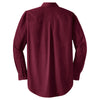 CornerStone Men's Burgundy Long Sleeve SuperPro Twill Shirt