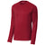 Sport-Tek Men's Deep Red Sport-Wick Fleece Pullover Crew