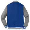 Sport-Tek Men's True Royal/Vintage Heather Fleece Letterman Jacket