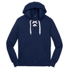 Sport-Tek Men's True Navy Lace Up Pullover Hooded Sweatshirt
