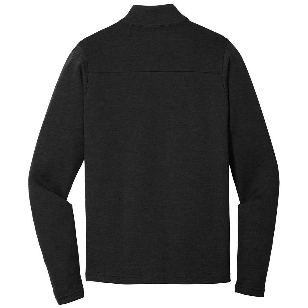 Sport-Tek Men's Heather Black Lightweight French Terry Quarter Zip Pullover