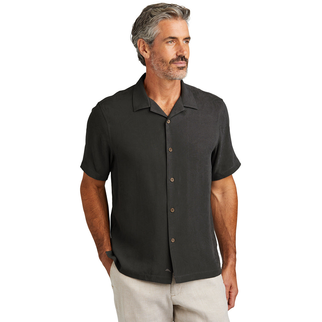 Tommy Bahama Men's Black Tropic Isles Short Sleeve Shirt