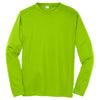 Sport-Tek Men's Lime Shock Long Sleeve PosiCharge Competitor Tee