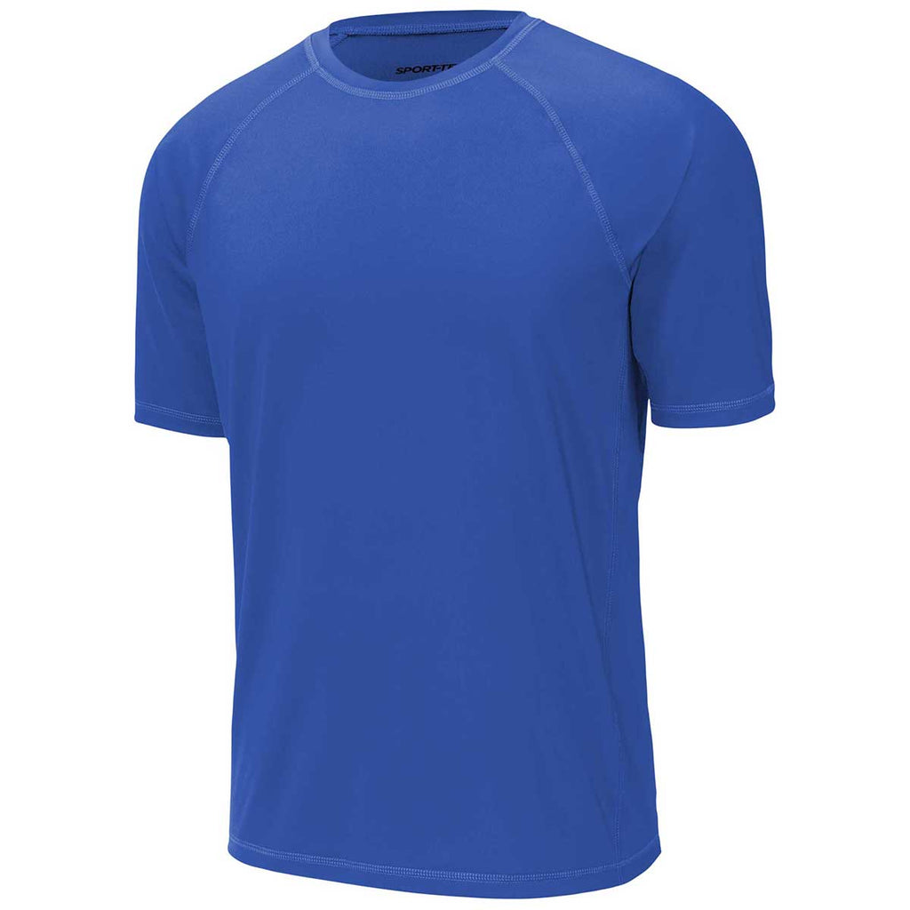 Sport-Tek Men's True Royal Short Sleeve Rashguard Tee