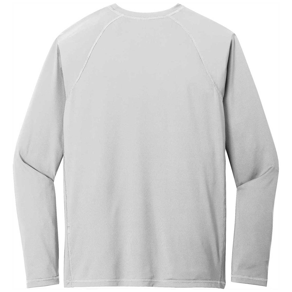 Sport-Tek Men's White Long Sleeve Rashguard Tee