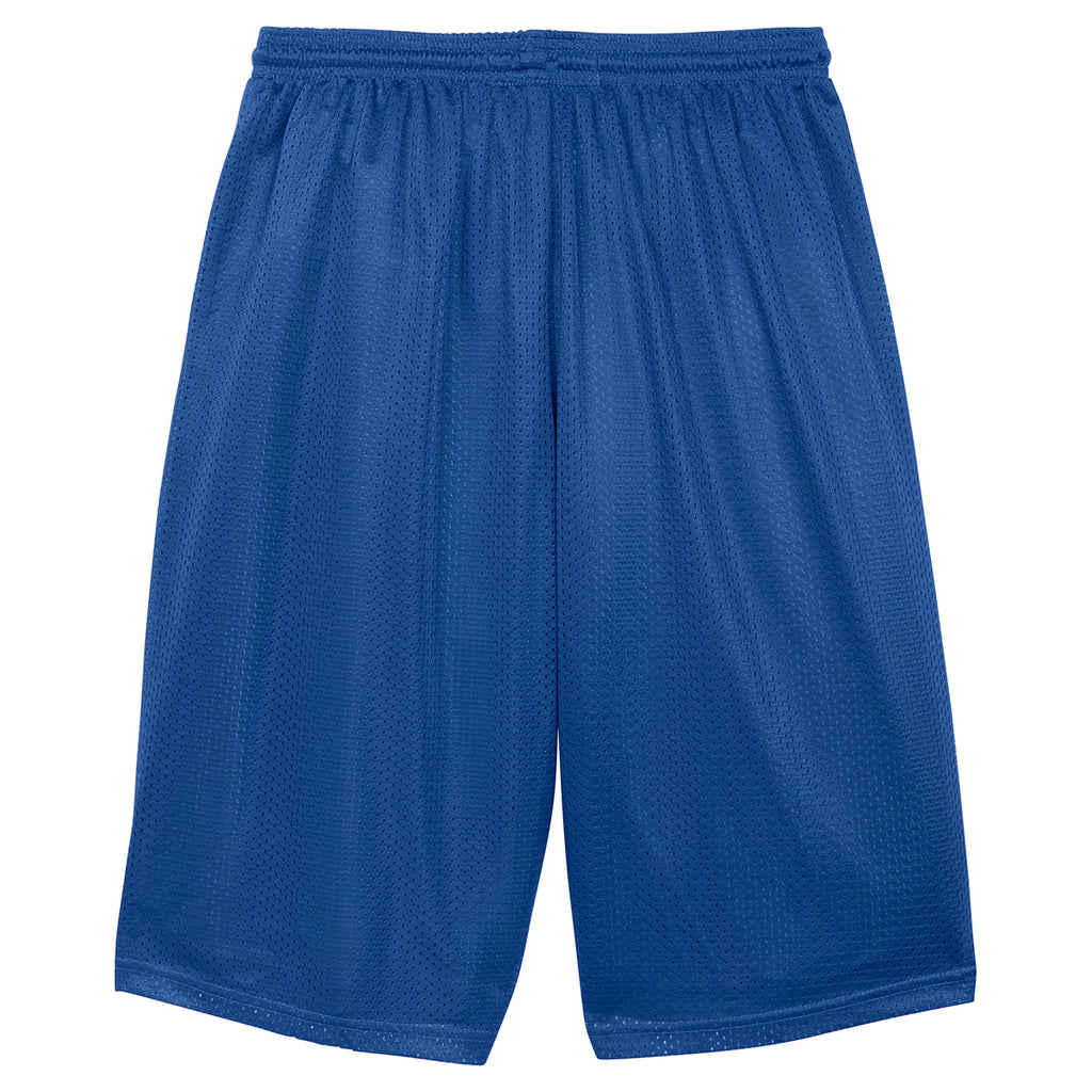 Sport-Tek Men's True Royal Extra Long PosiCharge Classic Mesh Short