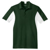 Sport-Tek Men's Forest Green/White Side Blocked Micropique Sport-Wick Polo