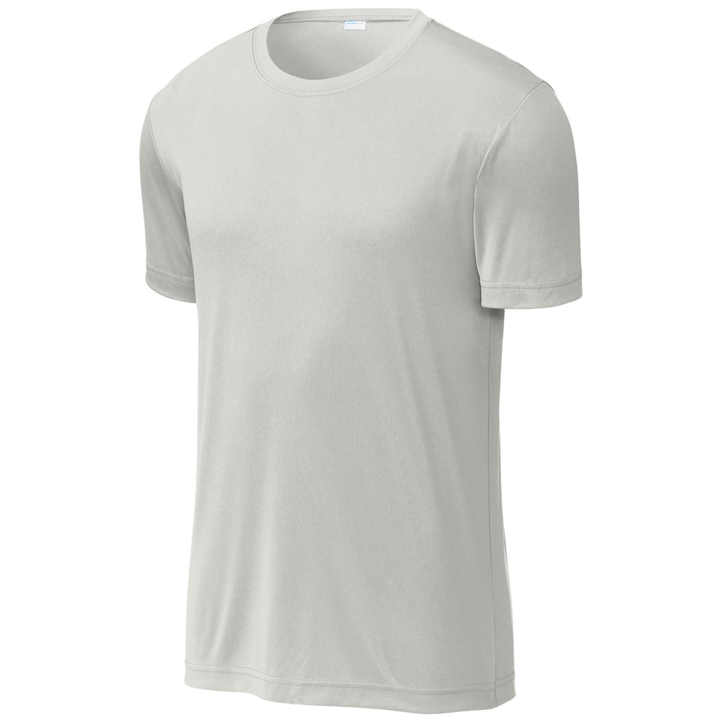 Sport-Tek Men's Silver PosiCharge Re-Compete Tee