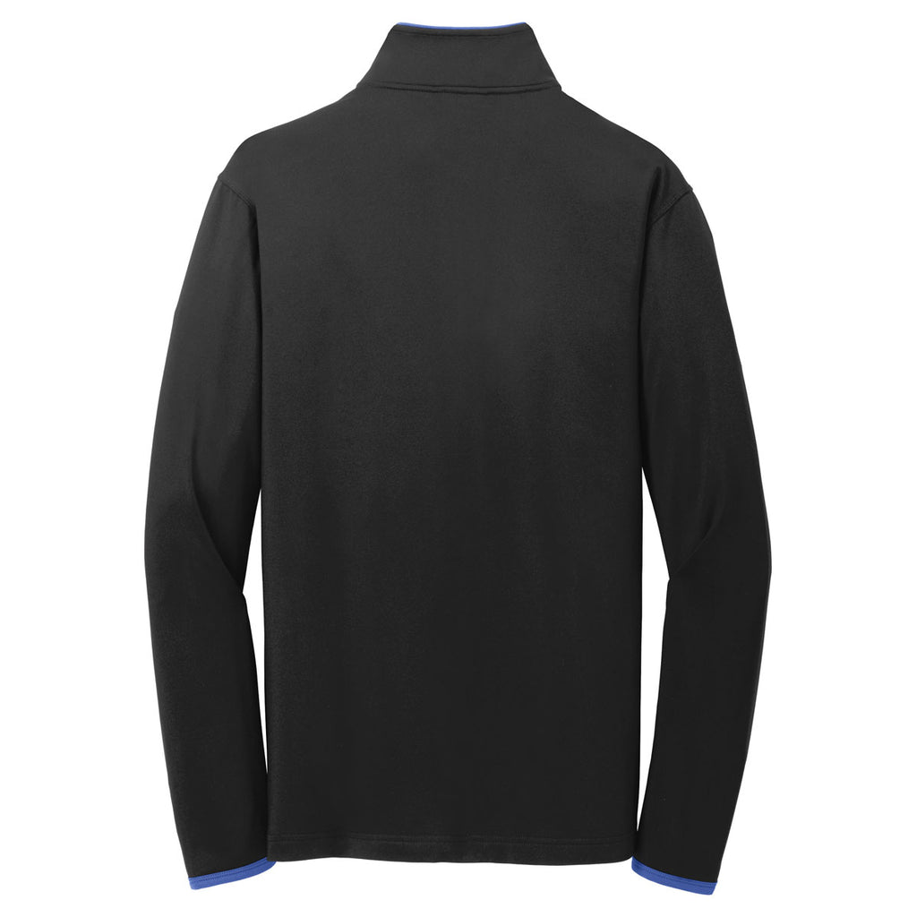 Sport-Tek Men's Black/ True Royal Sport-Wick Stretch Contrast Full-Zip Jacket