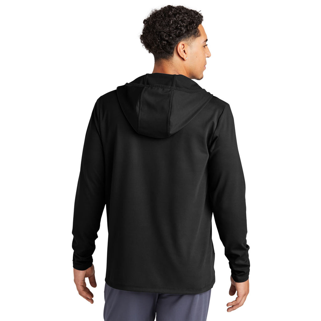 Sport-Tek Men's Deep Black Circuit Hooded Full Zip