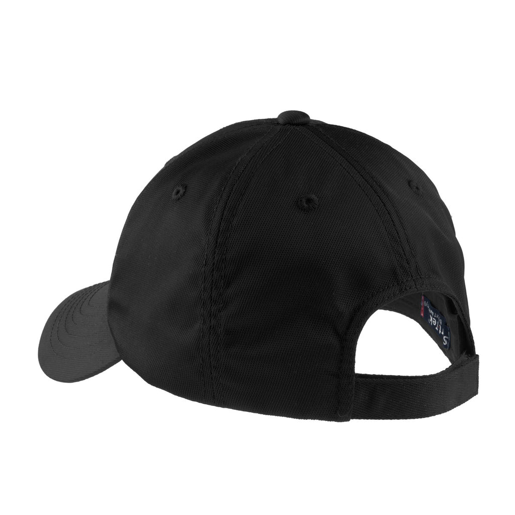 Sport-Tek Black Dry Zone Nylon Cap