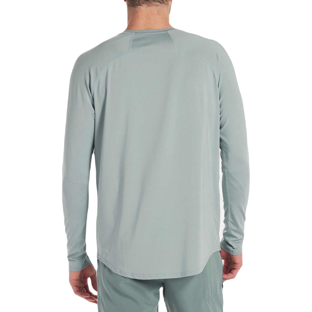 UNRL Men's Heather Aloe Stride Long Sleeve