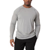 UNRL Men's Heather Grey Stride Long Sleeve Shirt