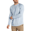 UNRL Men's Heather Blue Fog Stride Long Sleeve Shirt