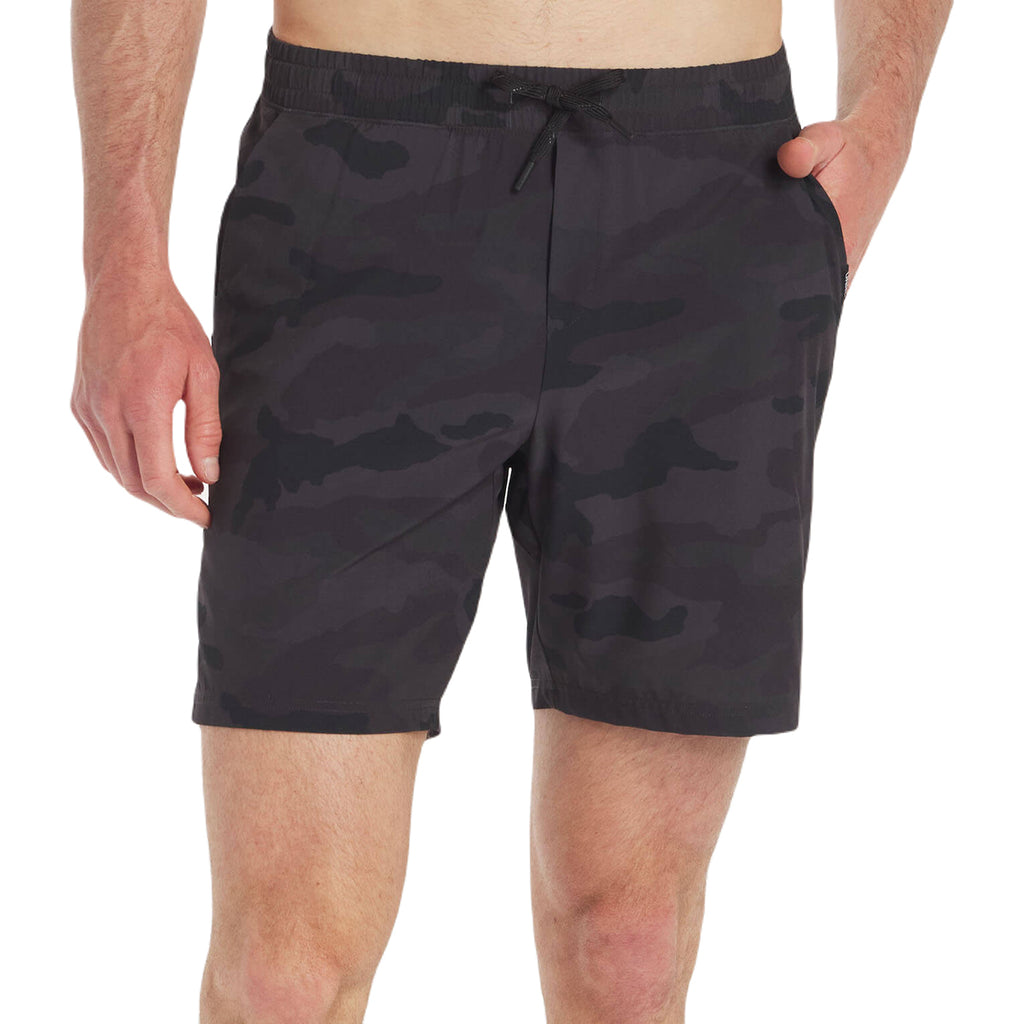 UNRL Men's Black Camo Stride Short [7.5"]