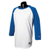 Champion Men's White/Blue Baseball T-Shirt