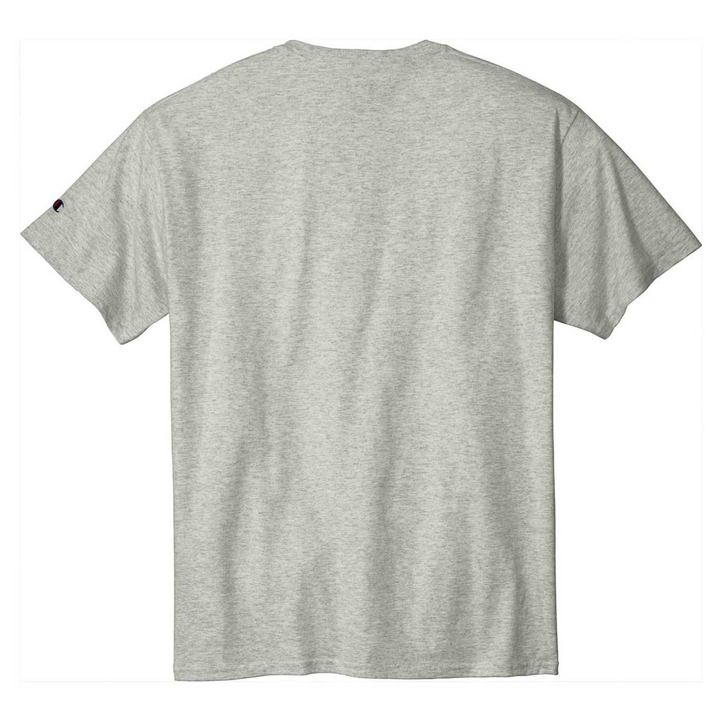 Champion Men's Oxford Grey Heritage 6-oz Jersey Tee