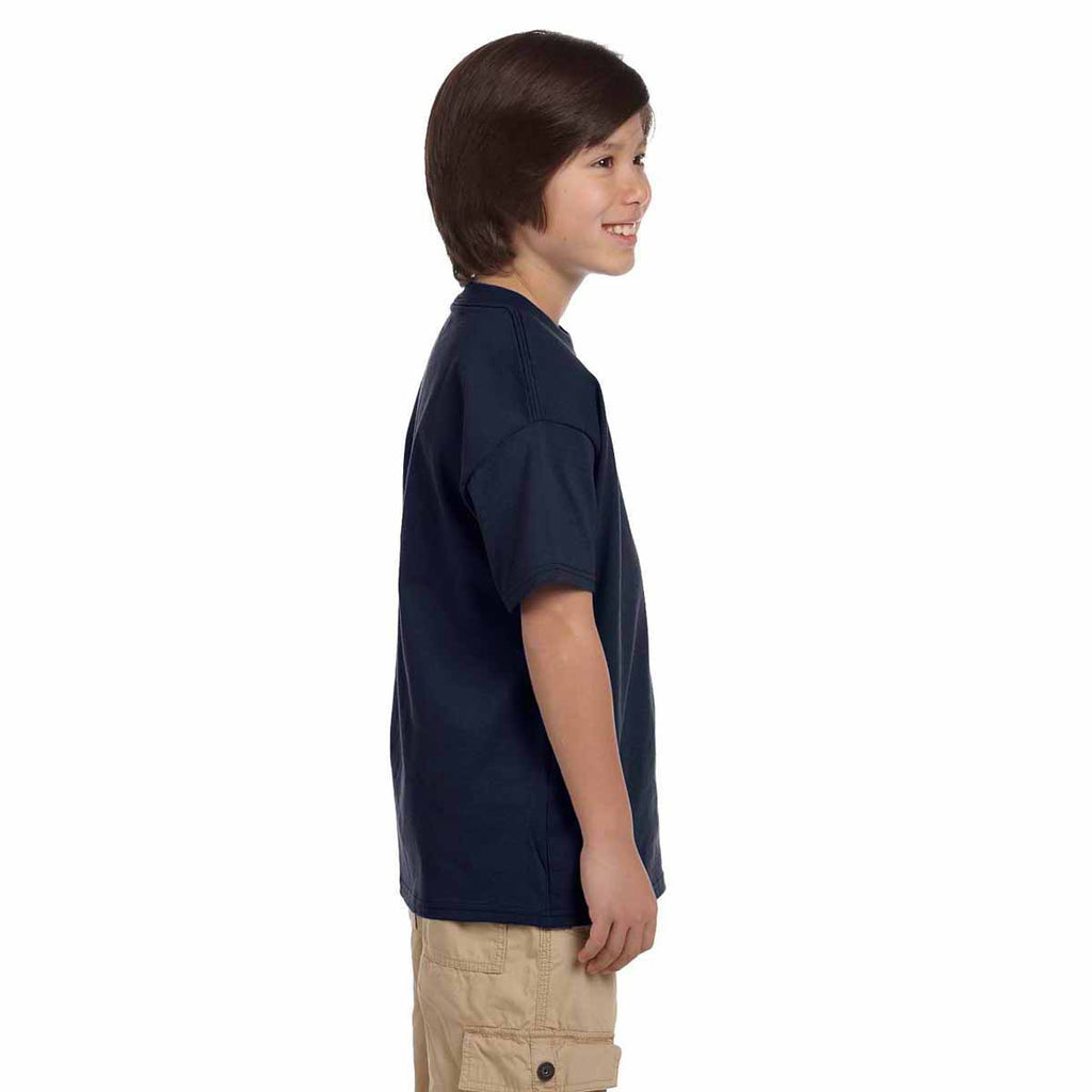 Champion Youth Navy 6.1-Ounce Short-Sleeve T-Shirt