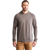 Timberland Men's Pewter Wicking Good Long Sleeve Hoodie