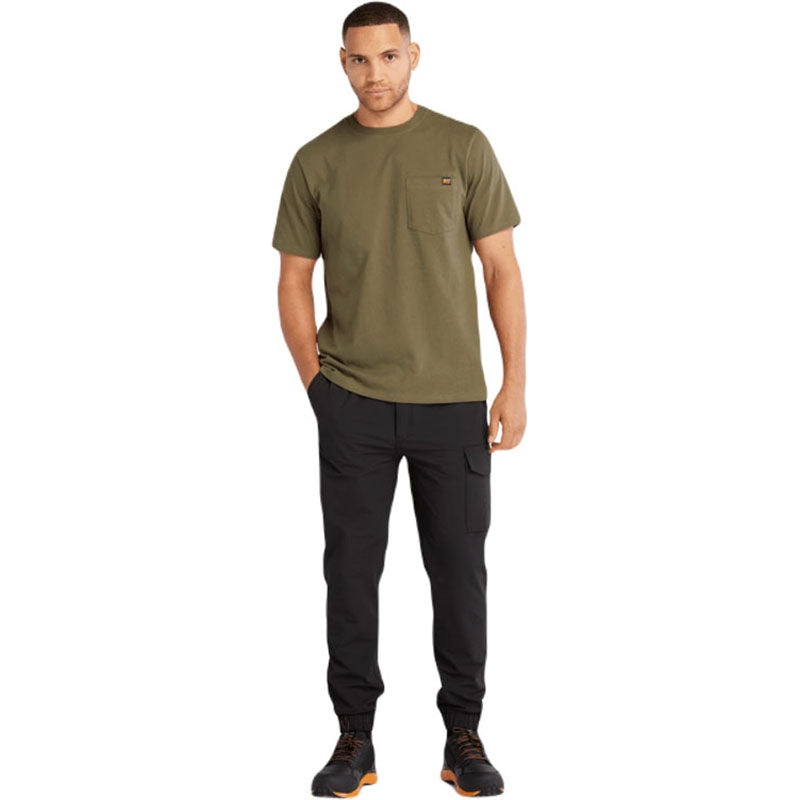 Timberland Men's Olive Night Core Pocket Short Sleeve T-Shirt